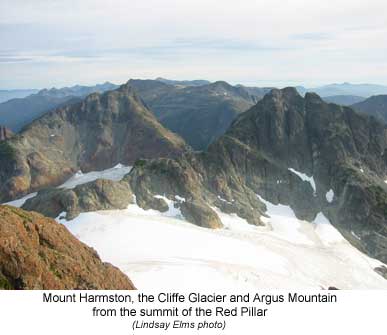 Mt. Harmston, the Cliffe Glacier and Argus Mountain