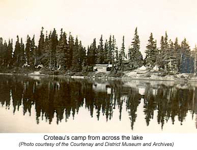 Croteau's camp from across the lake