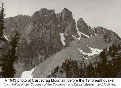 1943 photo of Castlecrag Mt. before  earthquake