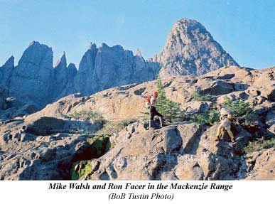 Mike Walsh and Ron Facer in the Mackenzie Range