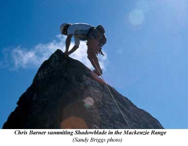 Chris Barner Summiting Shadowblade