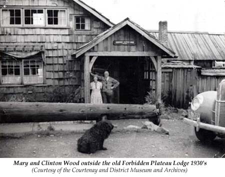 Mary and Cllinton Wood  at Forbidden Plateau Lodge 1930's